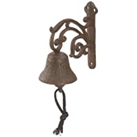 Dehner- Campana nostálgica- de Aproximadamente 18-5 x 7-5 x 15 cm- Hierro Fundido- Acero Inoxidable